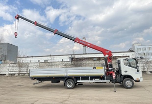 JAC N90-L (9т) КМУ SKYWAY SK508 (3,2т) БОРТ СТАЛЬ 6,2×2,55×0,6 м